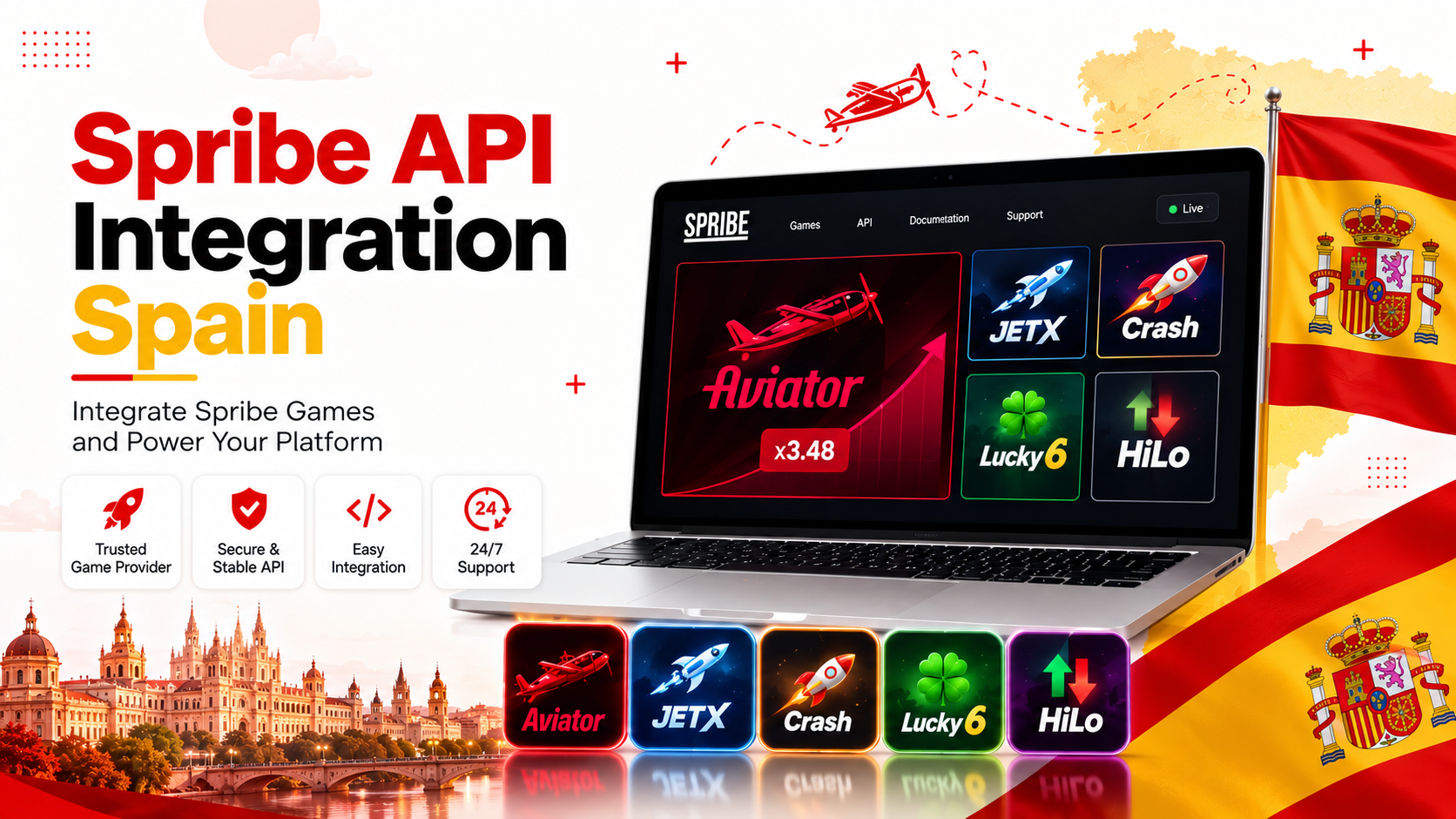 Spribe API Integration Spain